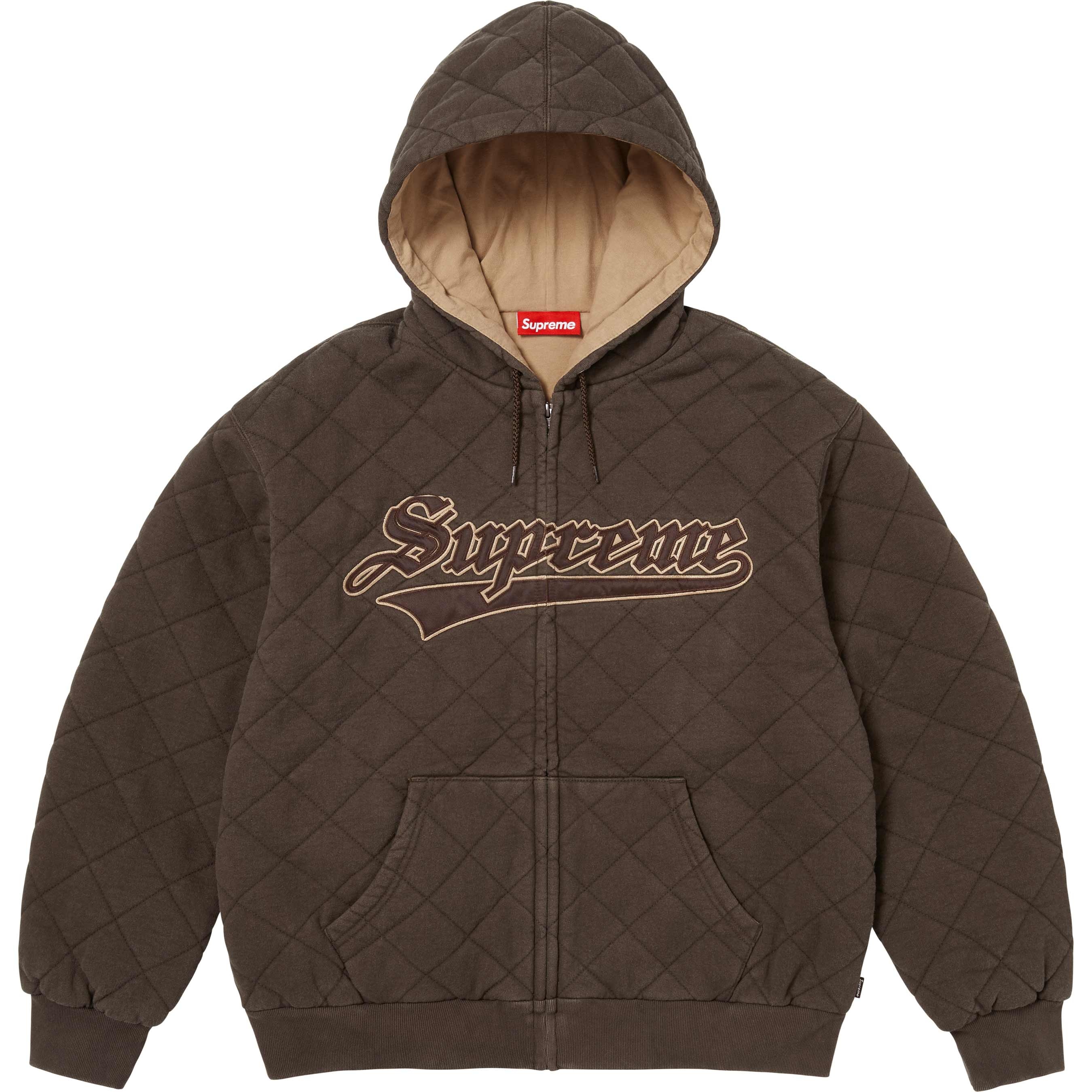 Quilted Zip Up Hooded Sweatshirt view 10